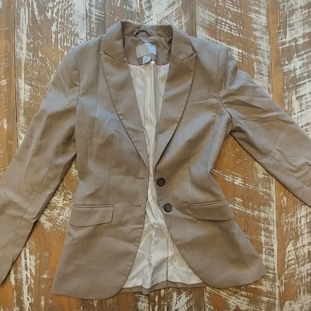 H&M Light Brown Blazer Size 4